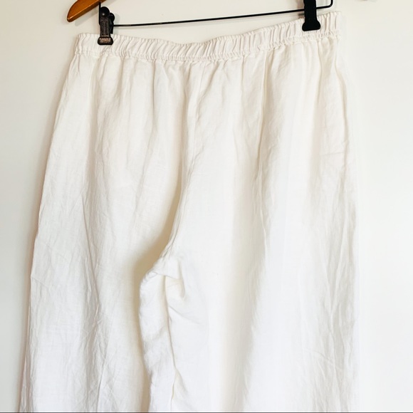 MICHAEL Michael Kors White Linen Wide Leg Pant - Picture 4 of 8